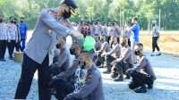 Upacara Tradisi Penyambutan Bintara Remaja Diktuk Brigadir Polri Tahun 2022 Polres Tubaba