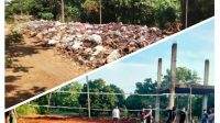 Tumpukan Sampah Lenyap,Munculah Lapangan Bola Volly di Desa Amis