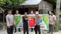 Jumat Berkah, Polsek Tambang Bagikan Sembako Kepada Warga Yang Kurang Mampu