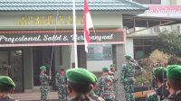 Tingkatkan Jiwa Nasionalisme Dan Kedisiplinan Personel, Kodim 0410/KBL Laksanakan Upacara Bendera