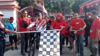 Kecamatan Sliyeg Heboh,Ribuan Pesepeda Ikuti Lomba Sepeda Santai HUT RI ke-77