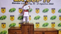 Kakak Beradik Meraih Medali Emas Karate Turnamen LA CUP IV Se Provinsi Lampung
