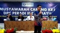 Secara Aklamasi di Muscab ke-1,Suhendar Jadi Ketua PERADI Indramayu