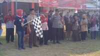 Hut Pramuka ke-61,Camat Sliyeg Buka Lomba Gerak Jalan Tingkat Pelajar