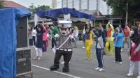 Peringati Hari Lalu Lintas Bhayangkara Ke-67, Sat Lantas Polres Kampar Gelar Car Free Day