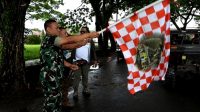Dandim 0613/Ciamis Lepas Puluhan Kendaraan Peserta Offroad Dalam Rangka Hut TNI ke-77