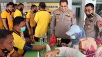 Puluhan Bhabinkamtibmas Polres Sukabumi Kota Jalani Tes Kesehatan