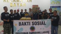 Paguyuban Sumedang Larang Serahkan Bantuan untuk Korban Banjir di Bayah Kab. Lebak