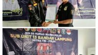 Penyerahan SK Kepengurusan WN88 Sub Unit 13 Sektor Teluk Betung Timur