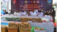Polda Lampung Musnahkan 171,5 Kg Sabu, 310 Kg Ganja, 43,129 Butir Ekstasi