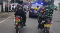 Tingkatkan Keamanan Di Wilayah, TNI-POLRI Laksanakan Patroli Gabungan