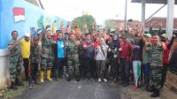 Bersinergi Menjaga Kebersihan Lingkungan Di Kampung Pancasila Koramil Kedaton
