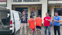 Dua Pelaku Curat Plat Besi di Perusahaan Diamankan Polsek Penengahan