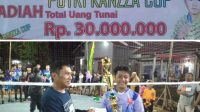Kandaskan RC Garut,Putra Jaguar Raih Piala Voli Putri Kanzza cup ke-6