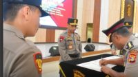Kapolda Lampung Pimpin Upacara Sertijab 5 Pejabat Polisi Utama dan 5 Pejabat Kapolres