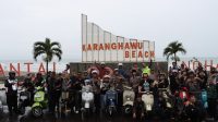 Komunitas Vespa Bersama Kapolres Sukabumi Bagikan Sembako