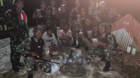 Satgas Pamtas Yonif 132/BS Berhasil Menggagalkan Penyelundupan Ganja Seberat 3250 gram