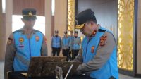 Wakapolda Lampung Pimpin pembacaan Sumpah dan Penandatanganan Pakta Integritas 