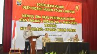 Bidkum Polda Lampung Lakukan Sosialisasi Hukum UU No 1 tahun 2023 tentang KUHP
