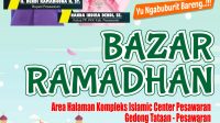 Ketua Pekat IB Kabupaten Pesawaran Buka Bazar Takjil UMKM, di Islamic Center