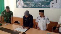 Kenal Pamit Camat Pasir Jambu H Dudung kepada Nia Kania