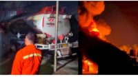 Kebakaran Truk Tangki Pertamina Saat Ngecor di Cucian Mobil Kemiling Dua Korban Meninggal, Diduga Sopir Kabur