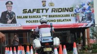 Safety Riding Hari Bhayangkara ke 77 Polres Lampung Selatan