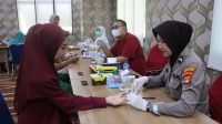 Polres Lamsel dan PLTU Sebalang Gelar Pemeriksaan Kesehatan Gratis