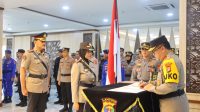 Kapolda Lampung Pimpin Serah Terima Jabatan, Dirsamapta dan Kabid Humas Polda Lampung