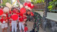 Semarakkan HUT RI Ke 78, Babinsa Tipes Amankan Gerak Jalan Warga Binaan