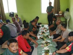 Gelar Acara Syukuran,Enam Anggota Koramil 421-09/Tanjung Bintang Naik Pangkat