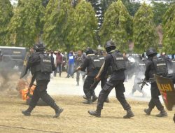 Gelar Simulasi Sispamkota, Polda Lampung Siap Amankan Pemilu 2024