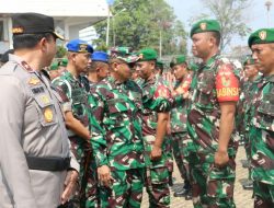 Personel Babinsa Kodim 0410/KBL Ikuti Apel Mantap Brata 2023-2024