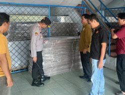 Kapolres Lampung Utara Cek Kesiapan Gudang Logistik KPU