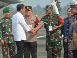 Sambut Presiden,Danrem 043 /Garam Dampingi Pangdam ll/Sriwijaya