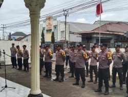 Satbinmas Polres Pangandaraan Laksanakan Apel Bhabinkamtibmas