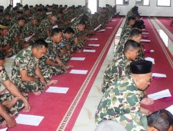 Yonif 9 Marinir Ikuti Istighosah dan Doa Bersama Jelang HUT Korps Marinir ke-78