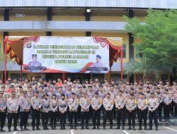 Polres Lampung Utara Gelar Latihan Dalmas Terpadu Rayonisasi 3