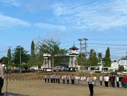 Amankan Tahapan Kampanye Pemilu,Polres Lampung Utara Gelar Apel