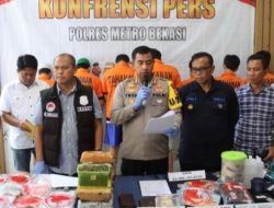 Perederan Narkoba dan Obat Berbahaya Terungkap Satnarkoba Polres Metro Bekasi