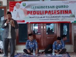 Peduli Palestina, Kemenag Kecamatan Sliyeg Bersama Warga Gelar Istighosah