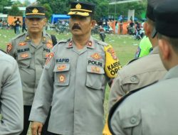 Polres TBB Lakukan PAM Kampanye Terbatas di Kecamatan Way Kenanga
