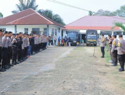Polres Lampung Utara Amankan Unras di Kantor KPU dan Bawaslu,Ini Simulisi