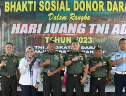 Peringati Hari Juang TNI AD ke-78, Korem 043/Gatam Sumbang 104 Kantong Darah Ke PMI