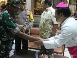 Danrem 043/Gatam,Kapolda dan Gubernur Lampung Kunjungi Gereja