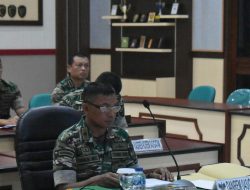 Danrem 043/Gatam Sampaikan Antisipasi Kerawanan Tahun Baru dan Pemilu 2024 ke Pangdam II/Swj