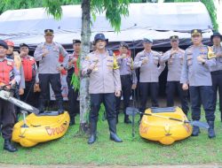 Polres Lampung Utara Gelar Apel Siaga Bencana