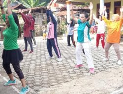 Minggu Ceria Senam Sehat Bareng Ibu-ibu Warga Cipari