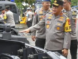 Kapolda Lampung Cek Kendaraan Dinas Guna Pengamanan Pemilu