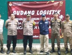 Kapolsek Cibungbulang Cek Gudang Logistik Pemilu Bersama Forkopimcam
